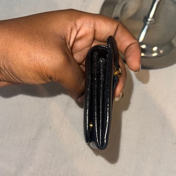 Prada Women Large Saffiano Black Leather Wallet - Picture 5 of 11